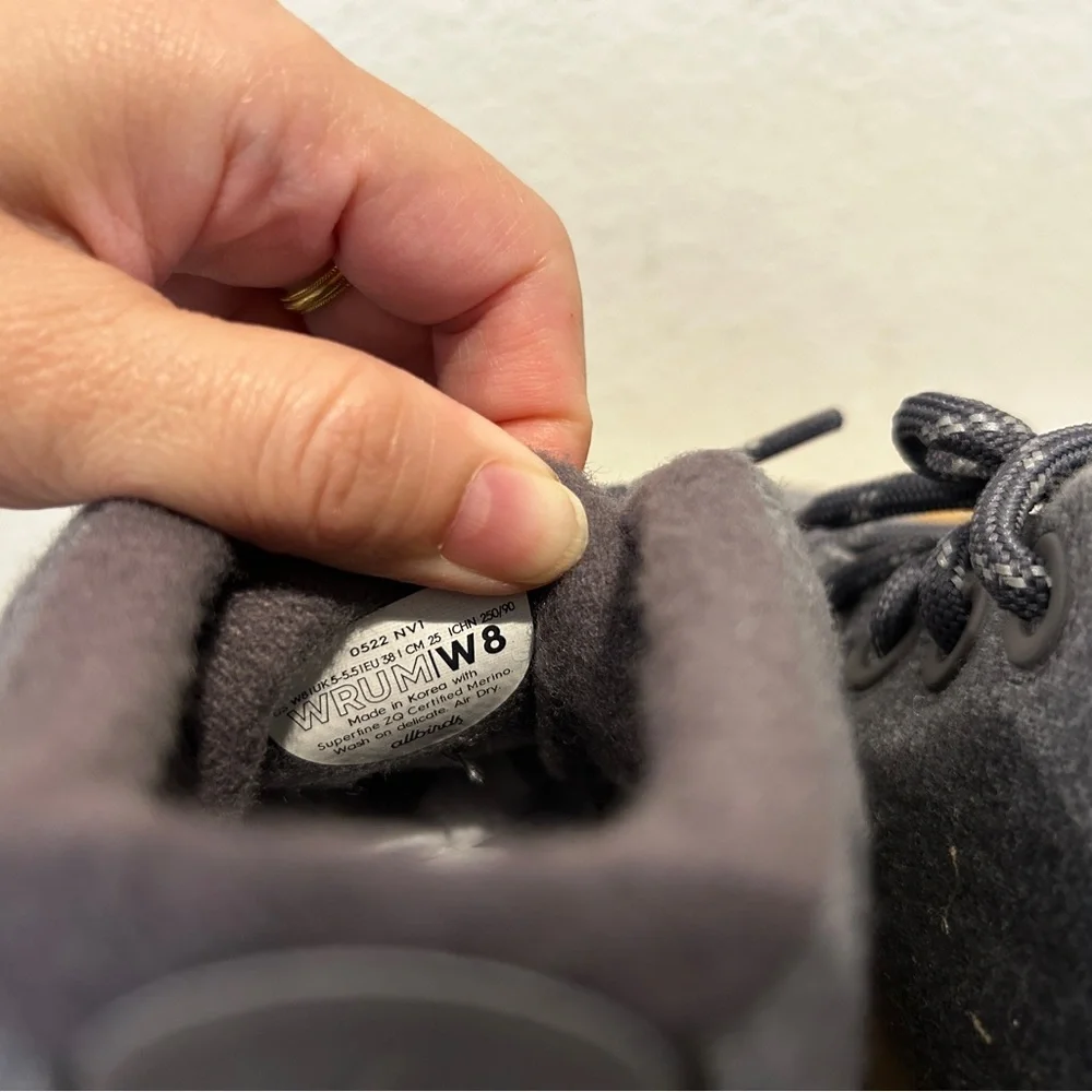 Allbirds Women Wool Runner-Up Mizzle in Medium Grey, Size 8, New in Box